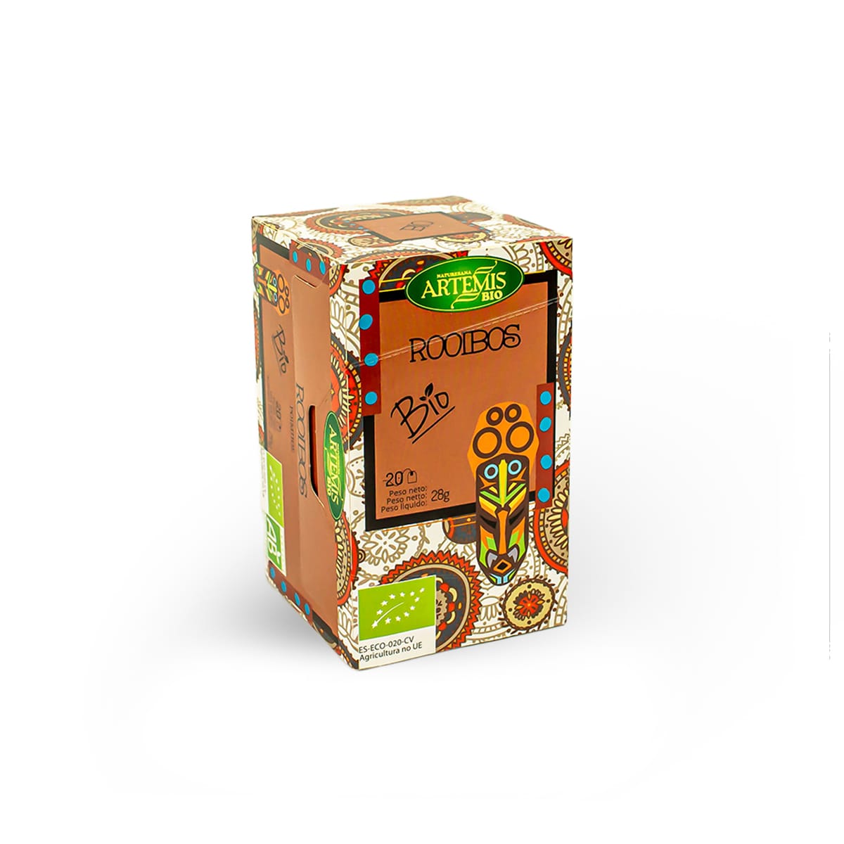 Caja de infusión ecológica Rooibos ECO-BIO con 20 filtros compostables (28 g)