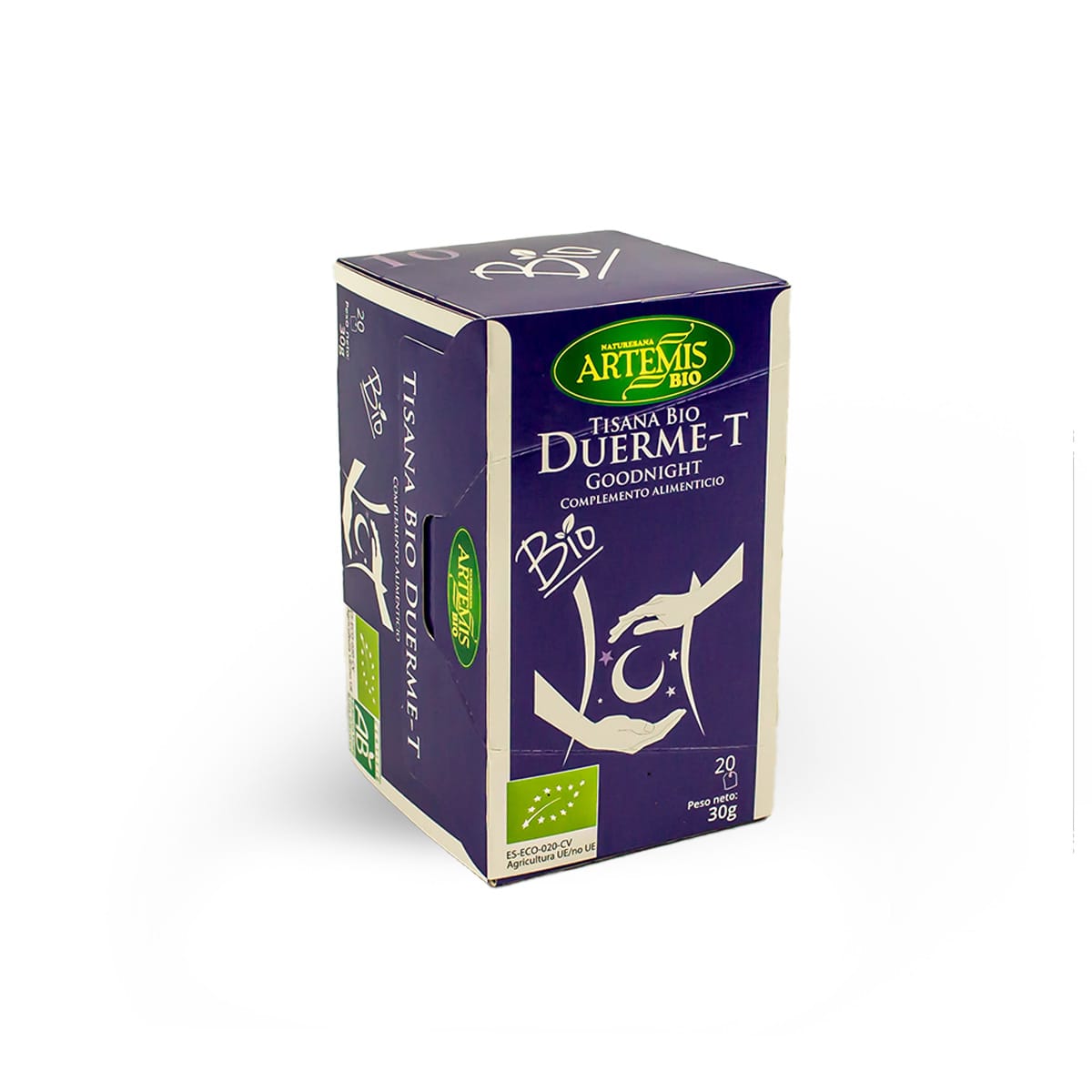 Caja de tisana ecológica Duerme-T ECO-BIO con 20 filtros compostables (30 g)
