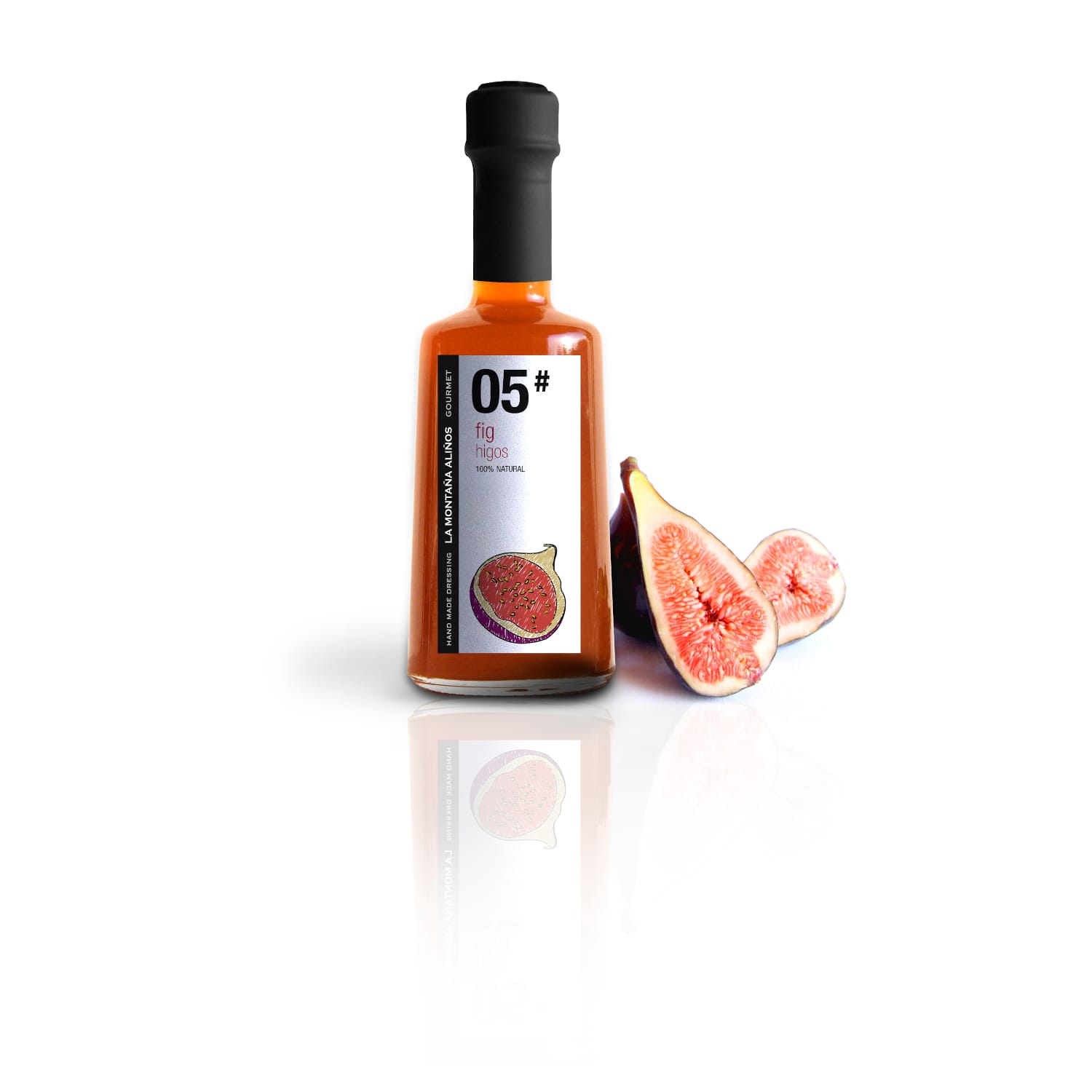 Aliño gourmet de higos 100 % natural en tarro de cristal de 250 ml